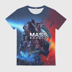 Женская футболка 3D Mass Effect Legendary ed