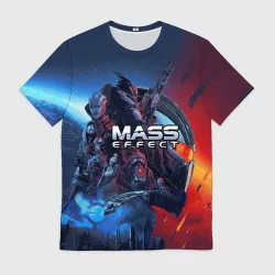 Мужская футболка 3D Mass Effect Legendary ed