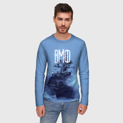 Мужской лонгслив 3D ВМФ - фото 2