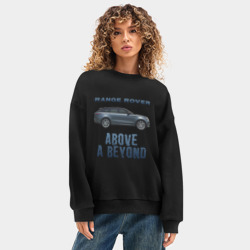 Женский свитшот oversize без начеса хлопок Range Rover Above a Beyond - фото 2