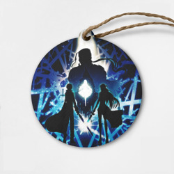 Деревянная игрушка круг Sword Art Online Кирито Асуна