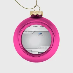 Ёлочный шар стеклянный/пластиковый Subaru Субару