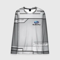 Мужской лонгслив 3D Subaru Субару
