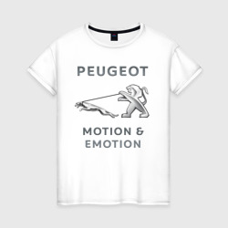 Женская футболка хлопок Пежо Ягуар emotion