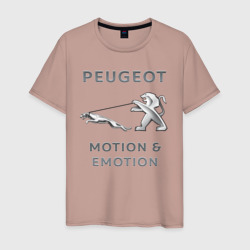 Пежо Ягуар emotion – Мужская футболка хлопок с принтом купить со скидкой в -20%