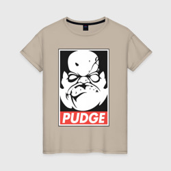 Женская футболка хлопок Pudge Dota Пудж