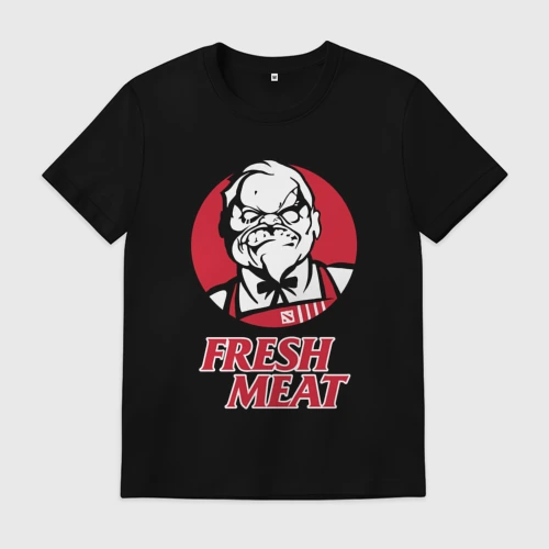 Мужская футболка хлопок Pudge Dota Fresh Meat Пудж