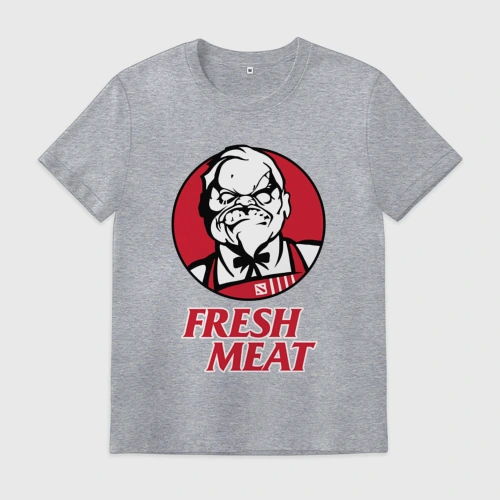 Мужская футболка хлопок Pudge Dota Fresh Meat Пудж
