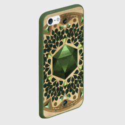 Чехол для iPhone 5/5S матовый Средневековый ДнД паттерн - фото 2