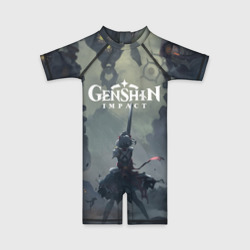 Детский купальный костюм 3D Genshin Impact Noelle