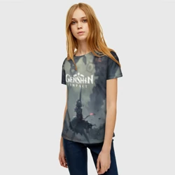 Женская футболка 3D Genshin Impact Noelle - фото 2