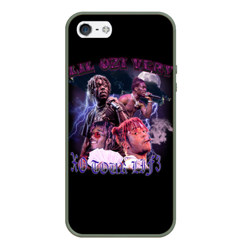 Чехол для iPhone 5/5S матовый LIL Uzi Vert Xo tour Llif3, цвет темно-зеленый