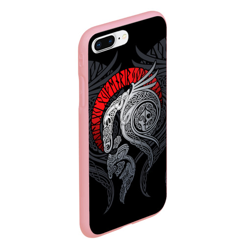 Чехол для iPhone 7Plus/8 Plus матовый Демон скандинавский бес, цвет баблгам - фото 3