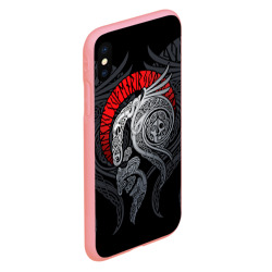 Чехол для iPhone XS Max матовый Демон скандинавский бес - фото 2