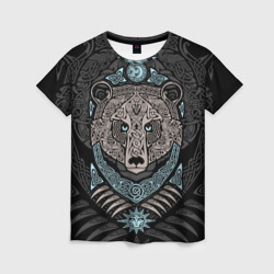 Женская футболка 3D Медведь