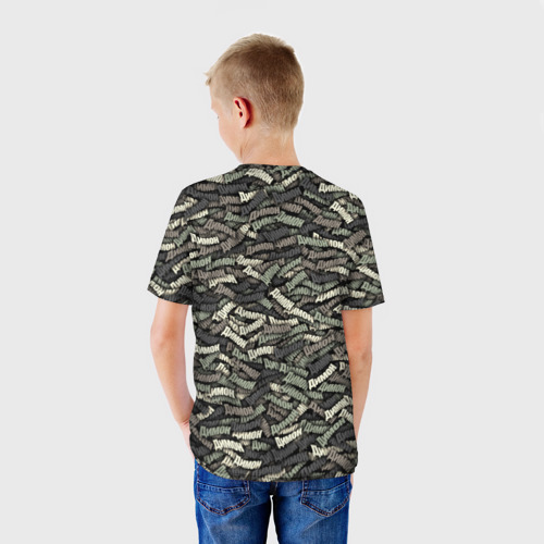 Детская футболка 3D Камуфляж - Димон, цвет 3D печать - фото 4