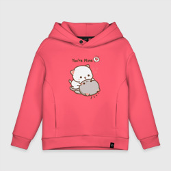 Детское худи Oversize хлопок Влюблённые котята