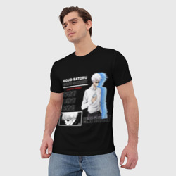Мужская футболка 3D Сатору Гото Магическая битва - фото 2