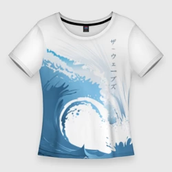 Женская футболка 3D Slim Wave волны