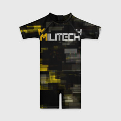 Детский купальный костюм 3D Militech камуфляж Cyberpunk 2077