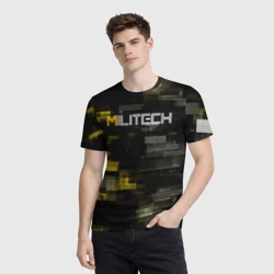 Мужская футболка 3D Militech камуфляж Cyberpunk 2077 - фото 2