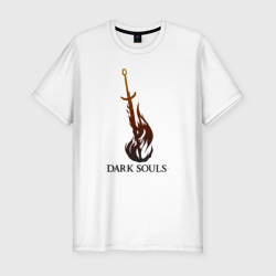 Мужская футболка хлопок Slim Dark Souls - Bonfire