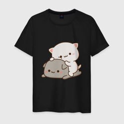 Мужская футболка хлопок Милые котики