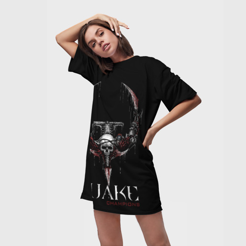 Платье-футболка 3D Quake Champions, цвет 3D печать - фото 3
