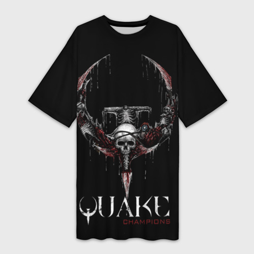 Платье-футболка 3D Quake Champions, цвет 3D печать