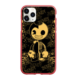 Чехол для iPhone 11 Pro Max матовый Bendy And The Ink Machine краска