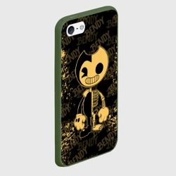 Чехол для iPhone 5/5S матовый Bendy And The Ink Machine краска - фото 2