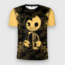 Мужская футболка 3D Slim Bendy And The Ink Machine краска