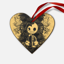 Деревянная игрушка Сердце Bendy And The Ink Machine краска