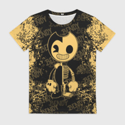 Женская футболка 3D Bendy And The Ink Machine краска
