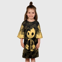 Детское платье 3D Bendy And The Ink Machine краска - фото 2