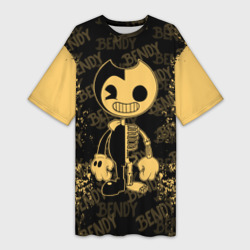 Платье-футболка 3D Bendy And The Ink Machine краска