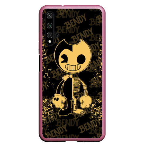 Чехол для Honor 20 Bendy And The Ink Machine краска, цвет малиновый