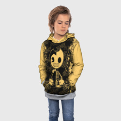 Детская толстовка 3D Bendy And The Ink Machine краска - фото 2