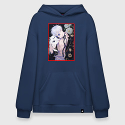 Худи SuperOversize хлопок Сатору гото С кошечкой