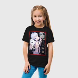 Детская футболка хлопок Сатору гото С кошечкой - фото 2