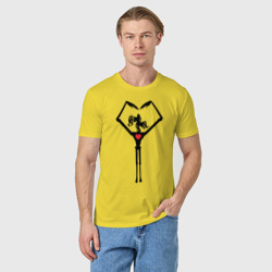 Мужская футболка хлопок Сиреноголовый. Любовь - фото 2