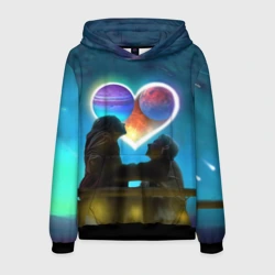 Мужская толстовка 3D Ваня Дмитриенко Венера-Юпитер