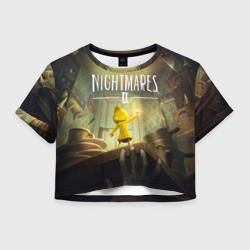 Женская футболка Crop-top 3D Little Nightmares 2