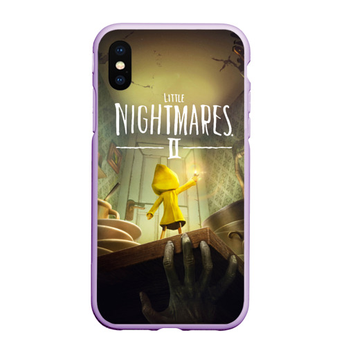 Чехол для iPhone XS Max матовый Little Nightmares 2, цвет сиреневый