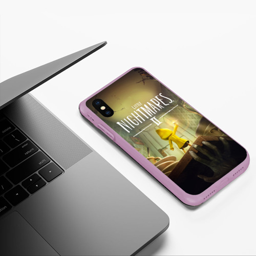Чехол для iPhone XS Max матовый Little Nightmares 2, цвет сиреневый - фото 5