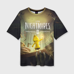 Женская футболка oversize 3D Little Nightmares 2