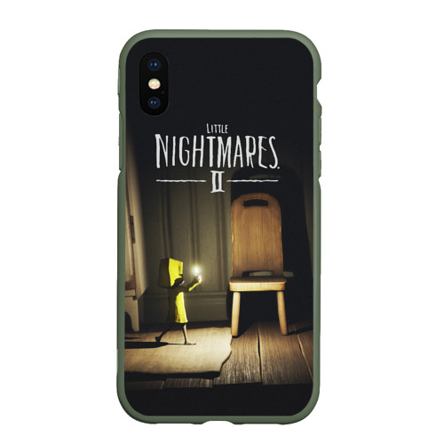 Чехол для iPhone XS Max матовый Little Nightmares 2, цвет темно-зеленый