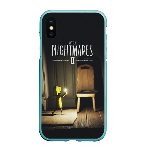 Чехол для iPhone XS Max матовый Little Nightmares 2, цвет мятный