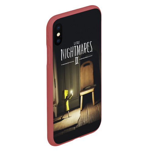 Чехол для iPhone XS Max матовый Little Nightmares 2, цвет красный - фото 3