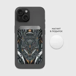 Картхолдер Magsafe магнитный Рисунок лиса - фото 2